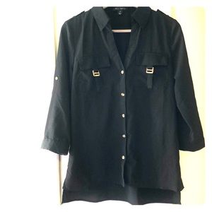 Black Botton up Blouse